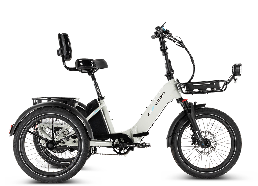 XP Trike2 750 Stratus White Long-Range Electric Tricycle