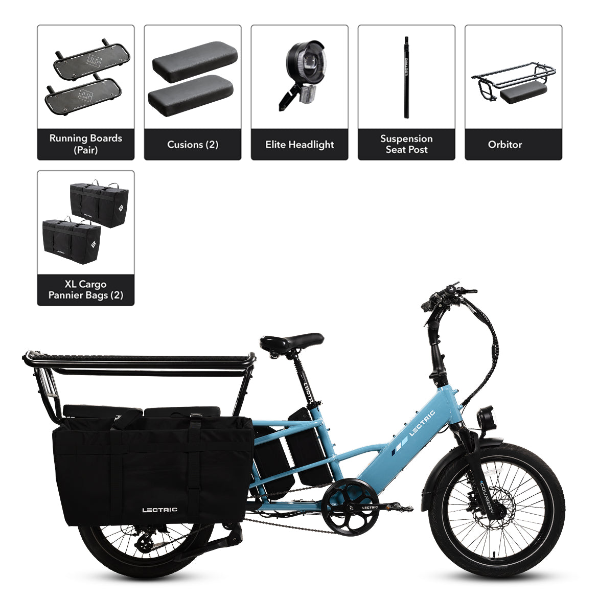 XPedition2 Raindrop Blue Dual-Battery eBike