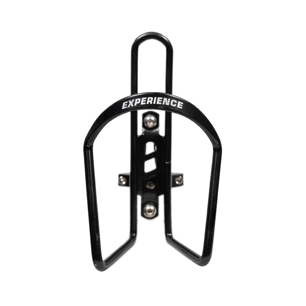 Adjustable Bicycle Water Bottle Cage Holder Mount Adapter - Universal Fit, Black Plastic