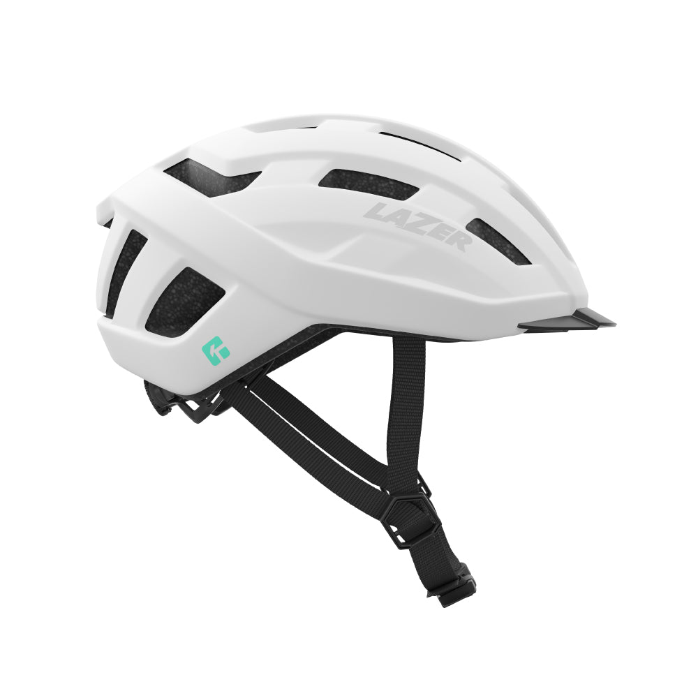 white lazer helmet facing right