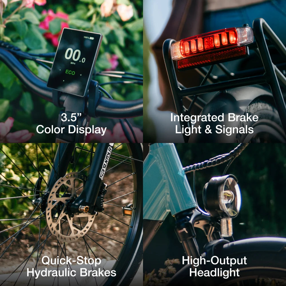 Vélo électrique XPress2 Pine Green pour les trajets quotidiens