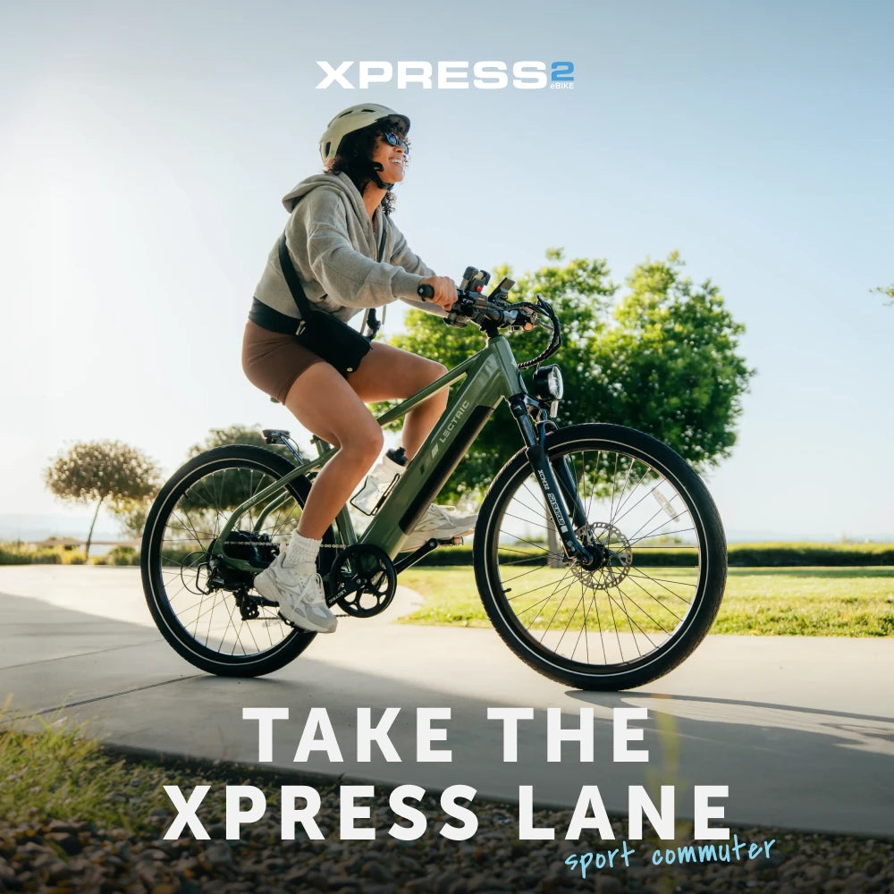 Lectric XPress2 Commuter eBike in Pine Green