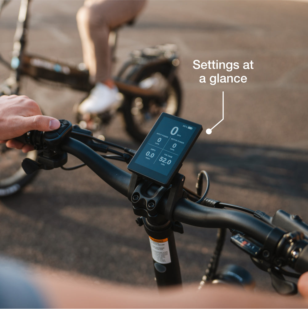 Lectric XP4 color TFT display and handlebar controls