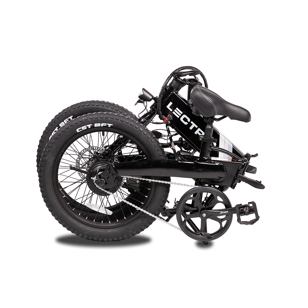 Lectric XP Lite Black eBike folded up