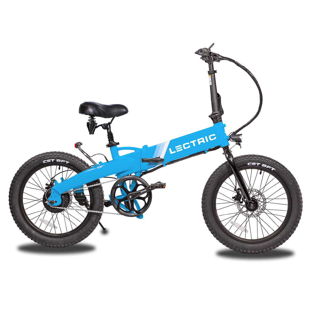 Lectric XP Lite Lectric Blue eBike with comfort pack