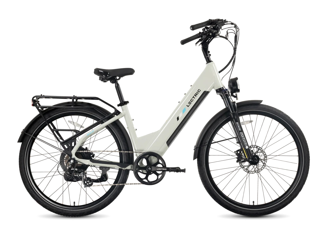 Lectric XPress2 Cruiser eBike in Stratus White