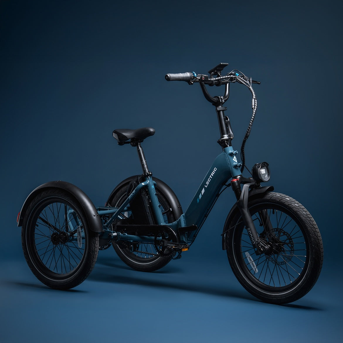 XP Trike2 750 Dusk Blue Long-Range Electric Tricycle | Lectric eBikes®