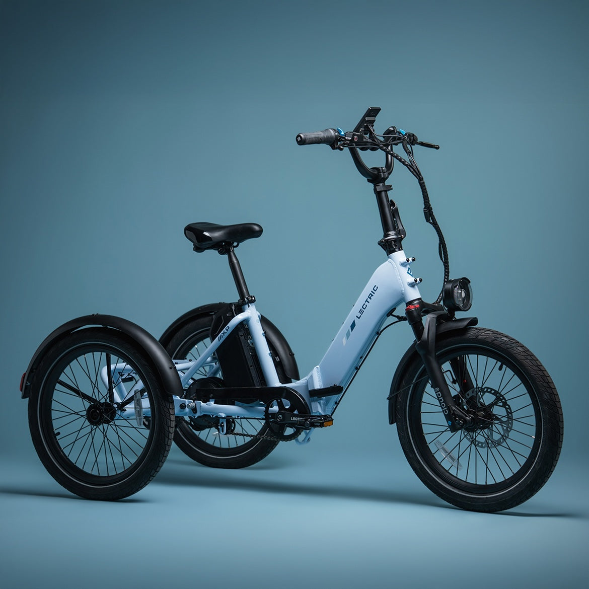 XP Trike2 750 Glacier Blue Long-Range Electric Tricycle | Lectric