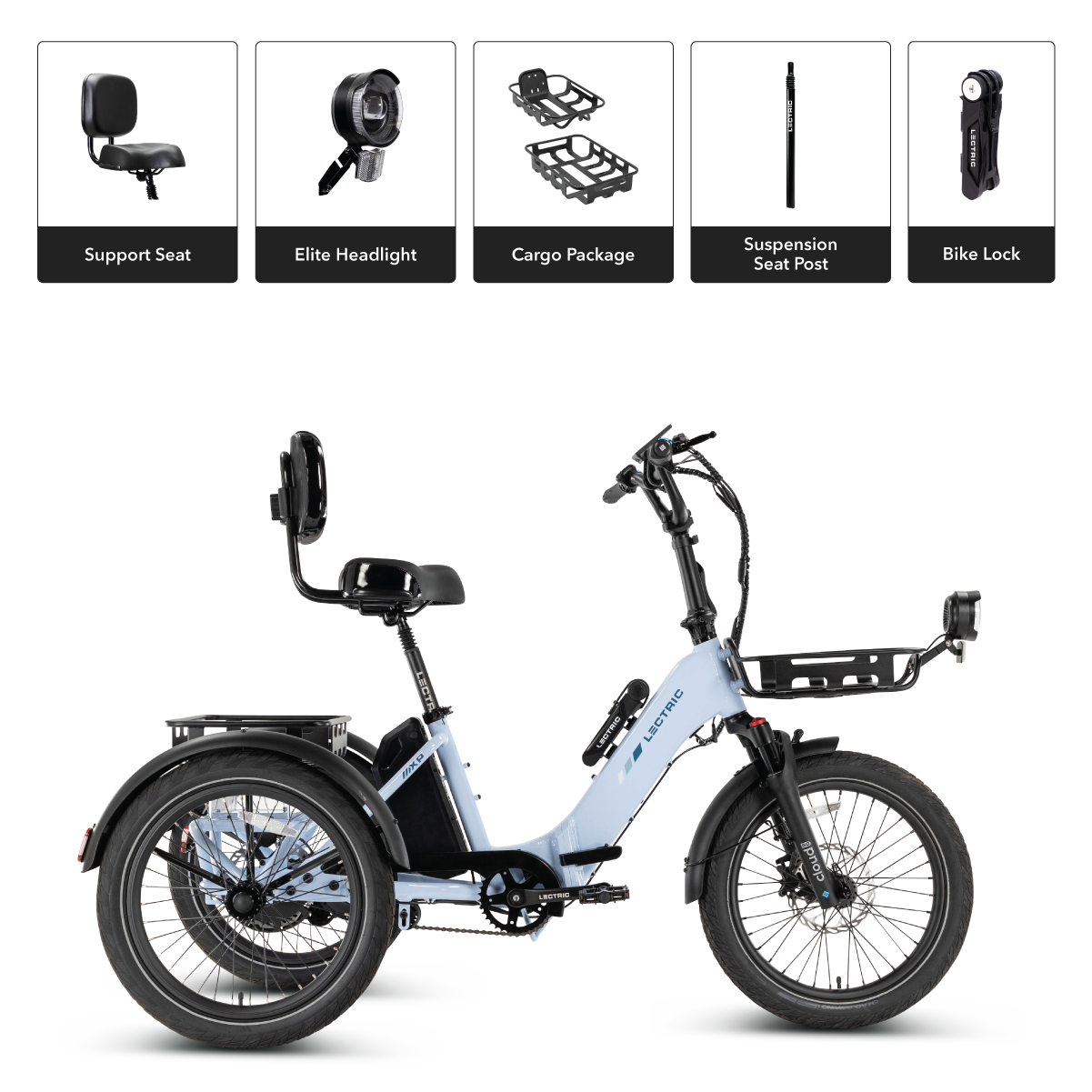 XP Trike2 Glacier Blue eTrike