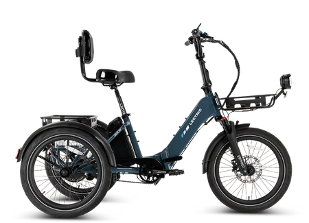 2 person 3 wheel bicycle XP Trike2 750 Dusk Blue Long-Range Electric Tricycle
