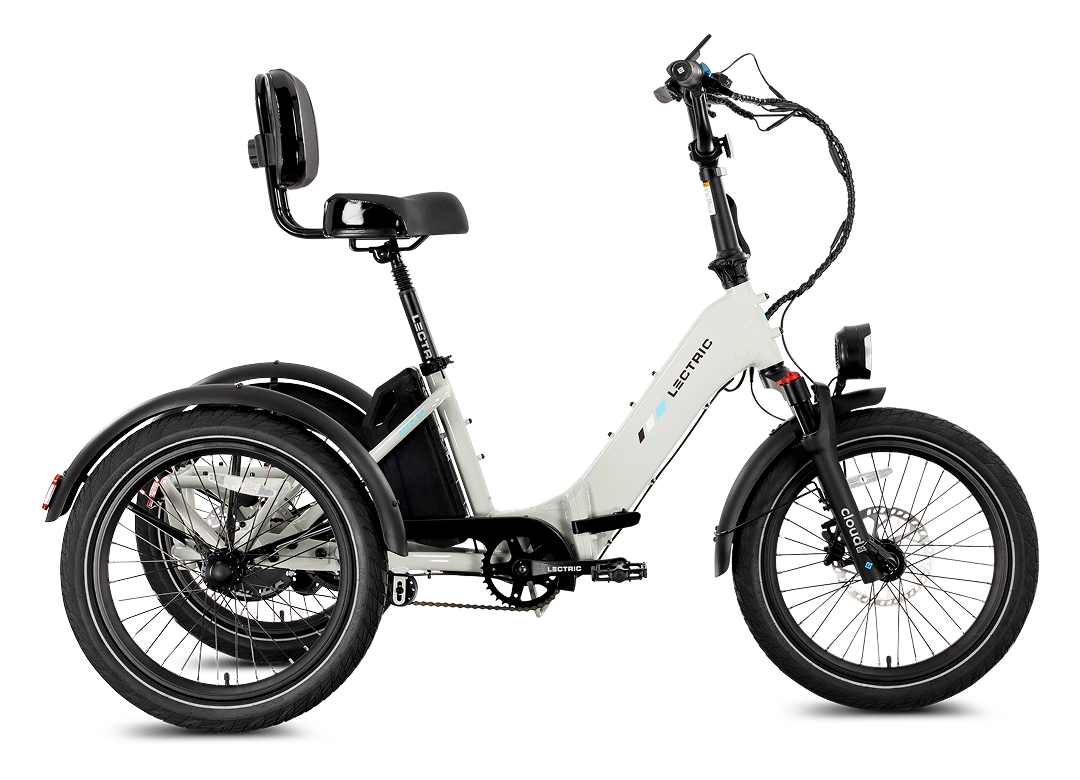 Lectric eBikes - XP Trike2 Foldable eBike (Max 50mi/14mph) + Support Seat/Suspension Seat Post/Elite Headlight Lectric eBikes - XP Trike2 Foldable eBike (Max 50mi/14mph) + Support Seat/Suspension Seat Post/Elite Headlight