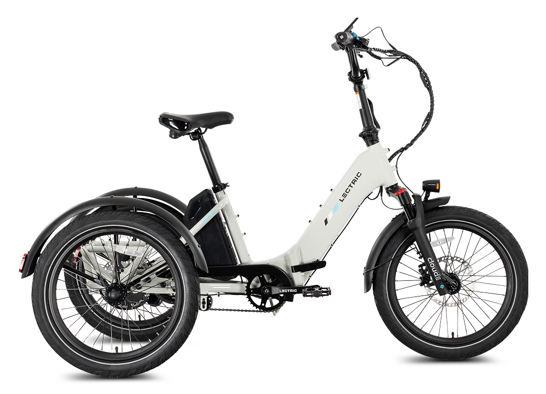 Lectric eBikes - XP Trike2 Foldable eBike (Max 50mi/14mph) + Support Seat/Suspension Seat Post/Elite Headlight Lectric eBikes - XP Trike2 Foldable eBike (Max 50mi/14mph) + Support Seat/Suspension Seat Post/Elite Headlight
