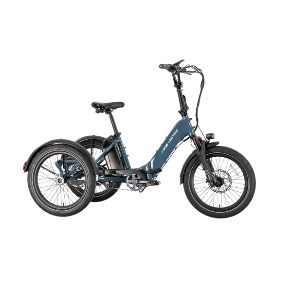 2 person 3 wheel bicycle XP Trike2 750 Dusk Blue Long-Range Electric Tricycle