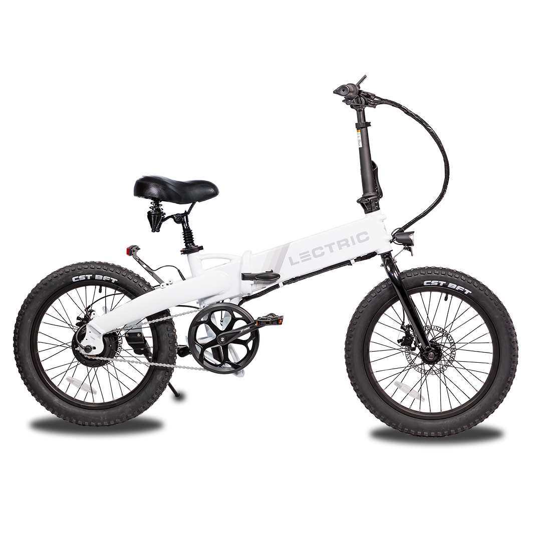 Lectric XP Lite Arctic White eBike with comfort pack