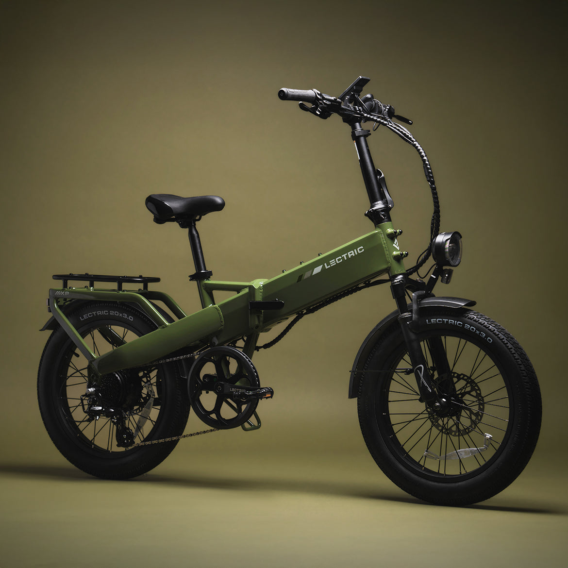 XP4 750w Step-Over Green Long-Range Electric Bike | Lectric eBikes®