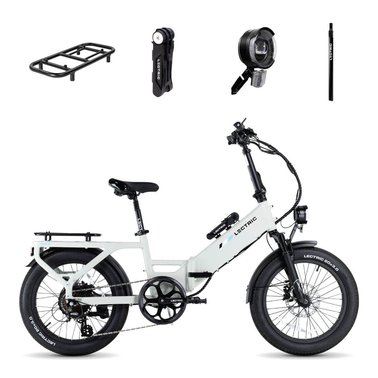 XP4 Step-Thru Stratus White - Black Friday Bundle