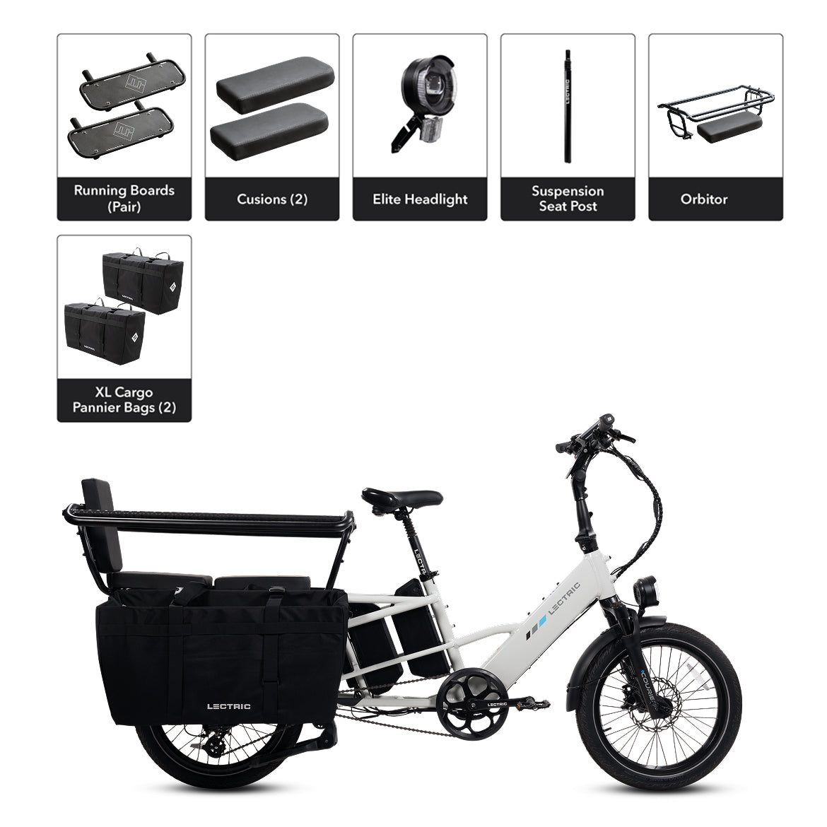 XPedition2 Stratus White Dual-Battery eBike