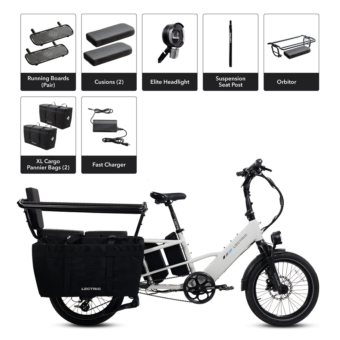 heve エプリディ PT ホワイト ¥20,900 XP4 Step-Thru 500w White Electric Bike | Lectric eBikes®