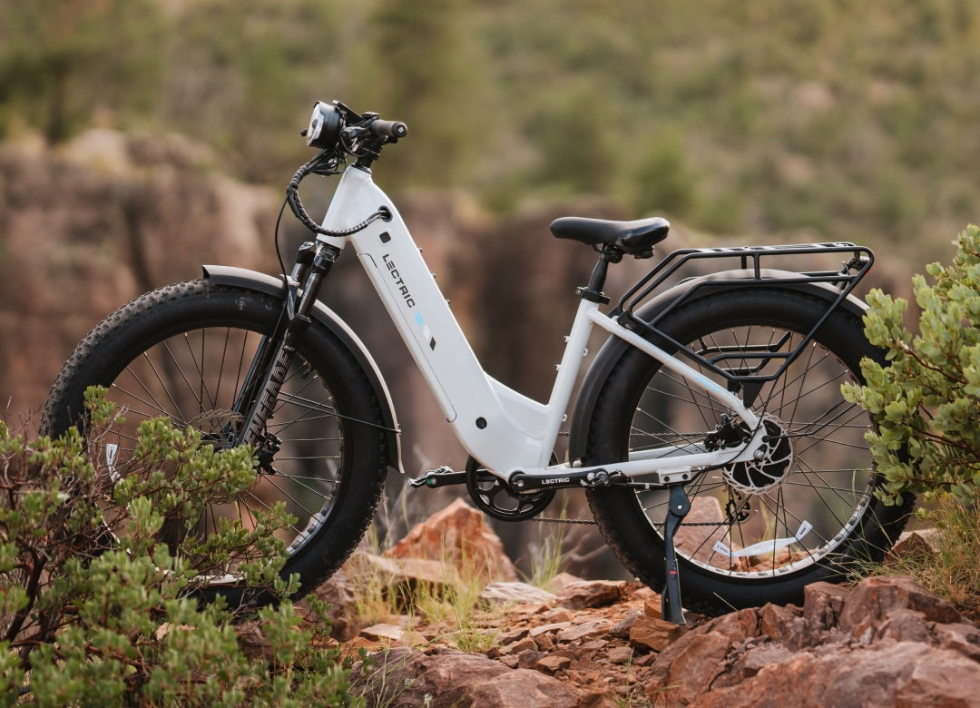 electric bicycle fat tyre Urban Drift S1 Tire Bike | 52V Pedal-Assist eBike UL 2849 (electrical system) and UL 2271 (battery) certified for reliability and safety Fat Tire eBikes | Lectric