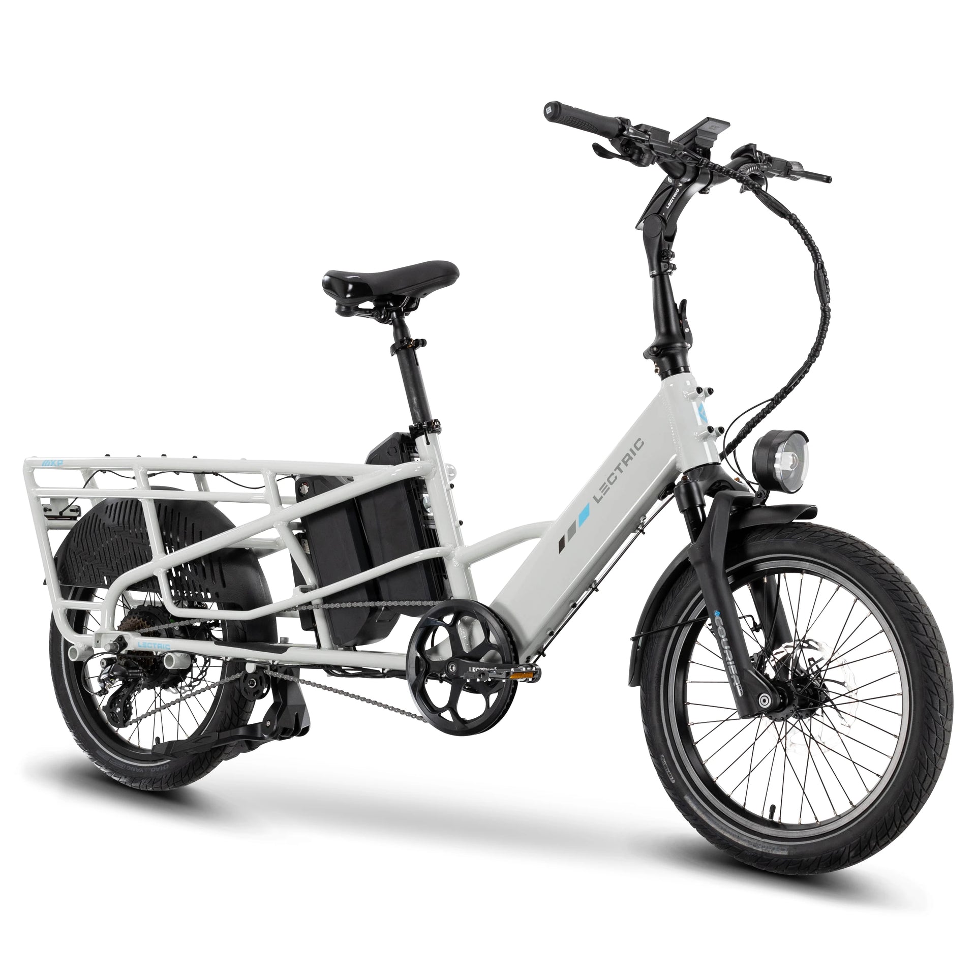 XPedition Stratus White Cargo eBike | Dual Battery
