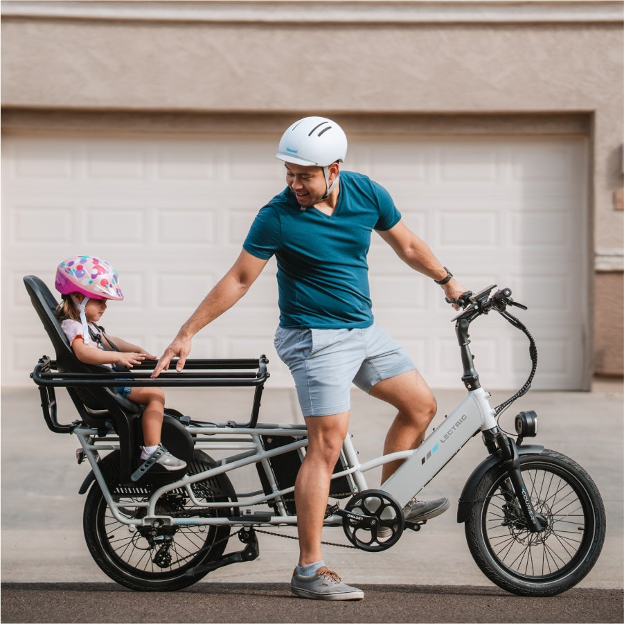 XPedition Stratus White Cargo eBike | Dual Battery
