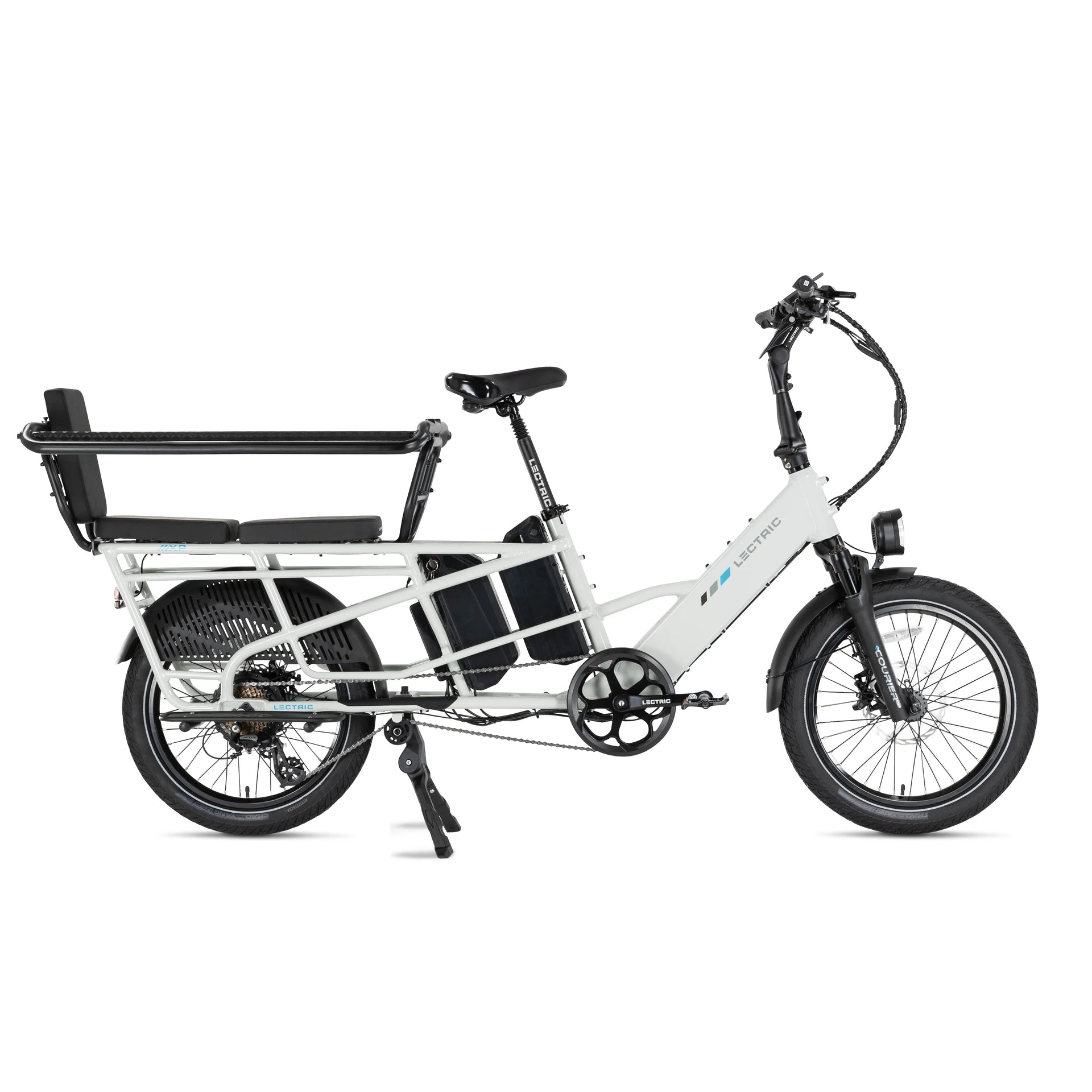 XPedition Stratus White Cargo eBike Long-Range Dual Battery