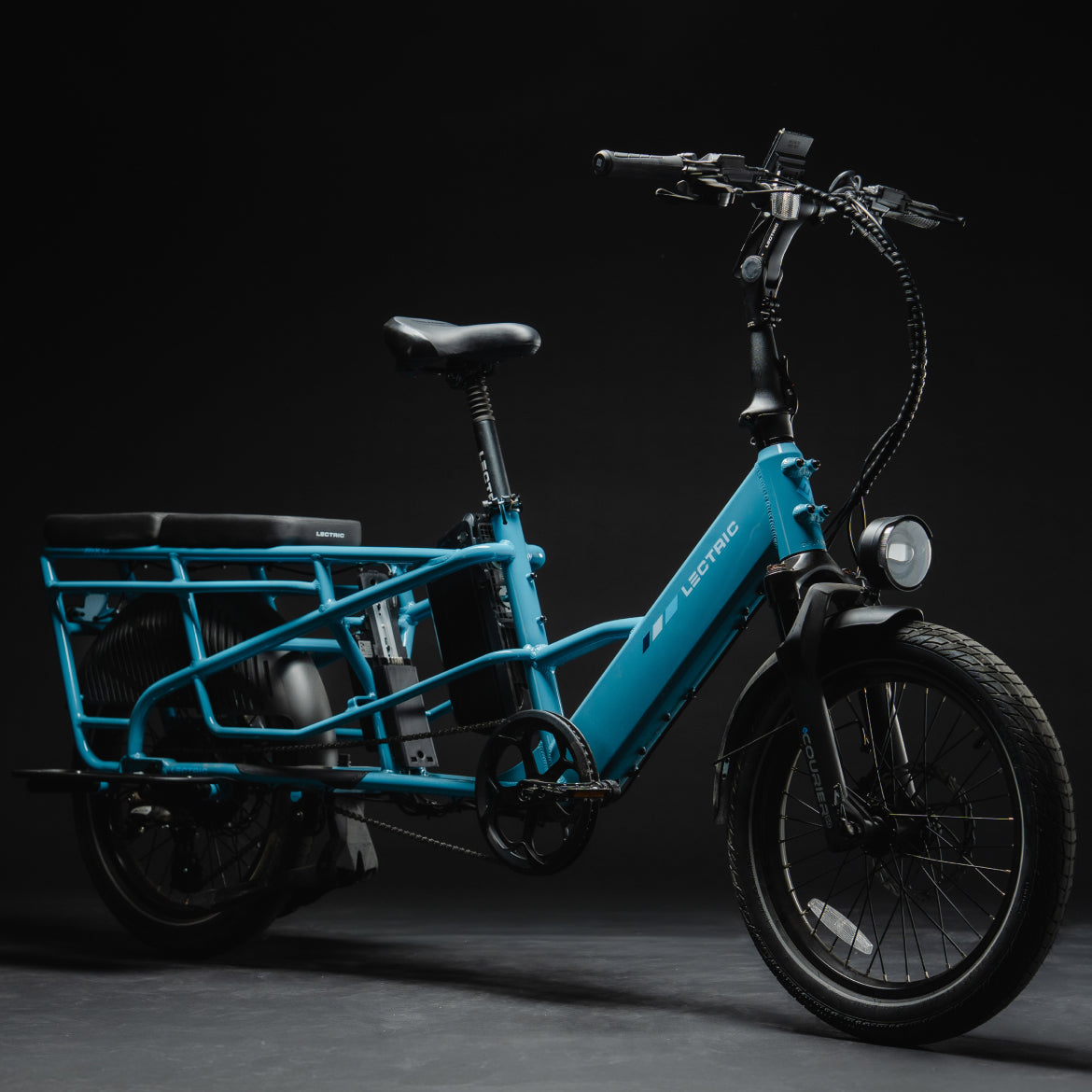 XPedition Raindrop Blue Electric Cargo Bike | Dual Battery