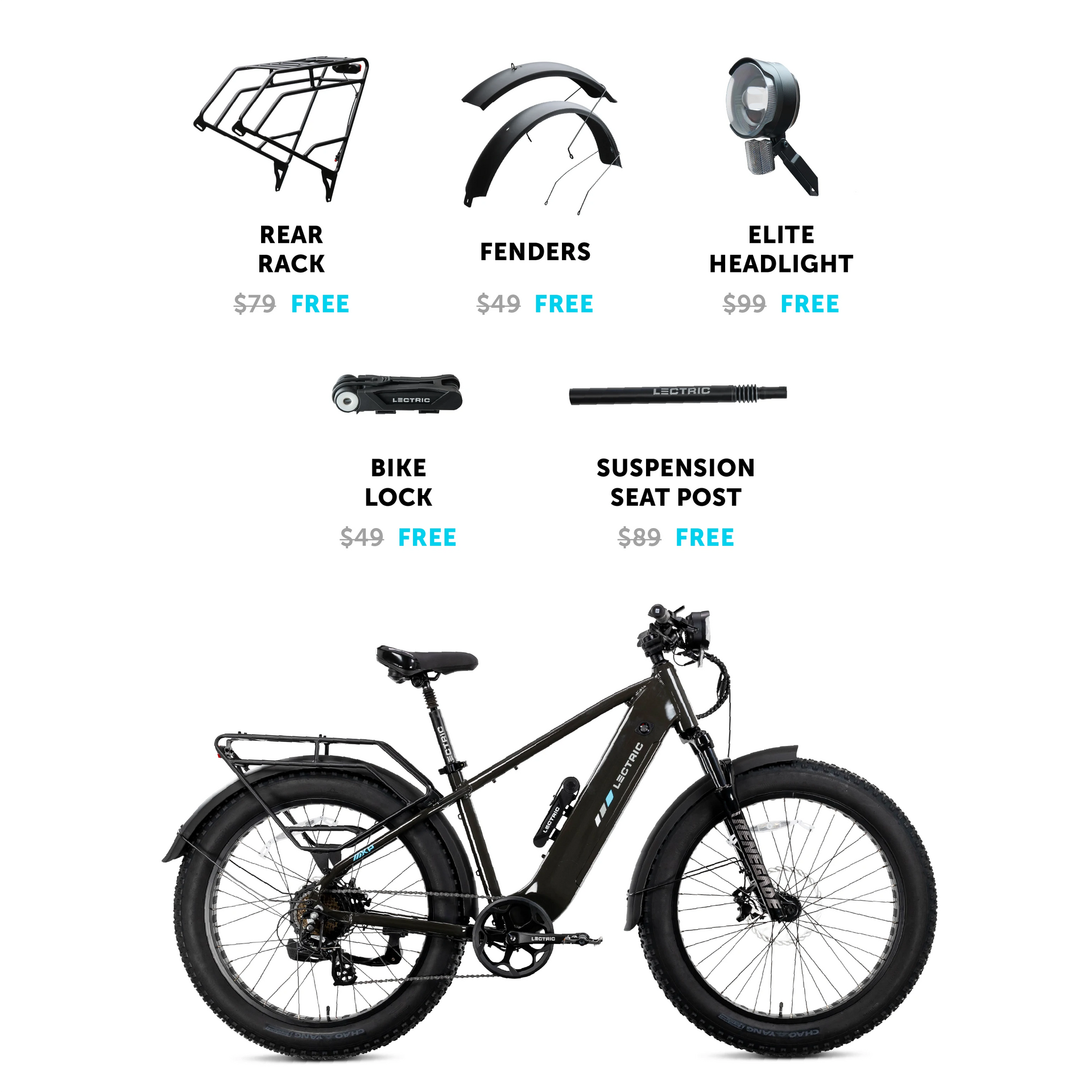 XPeak 2.0 Off Road eBike High Step eMTB Lectric eBikes