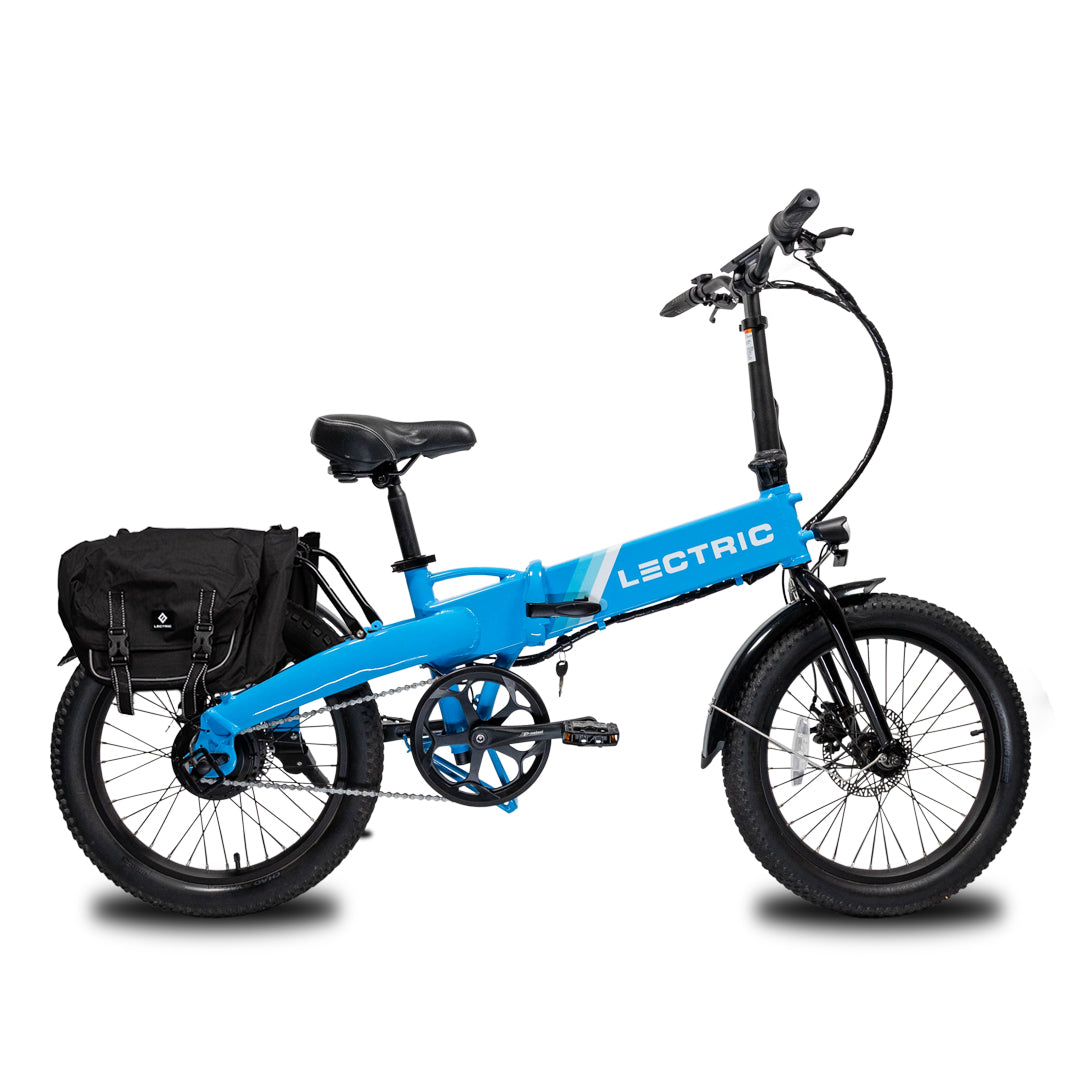 Lectric XP Lite Lectric Blue ebike with carry package