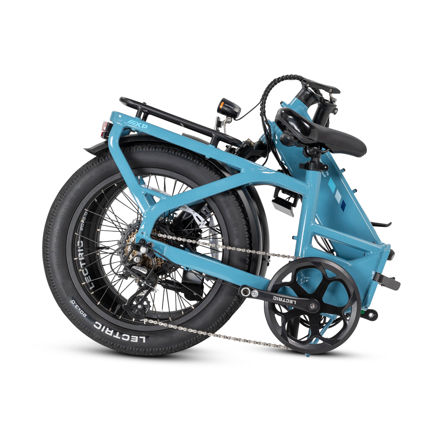 lectric xp folding electric bicycle XP4 750w Step-Thru Blue Long-Range Electric Bike