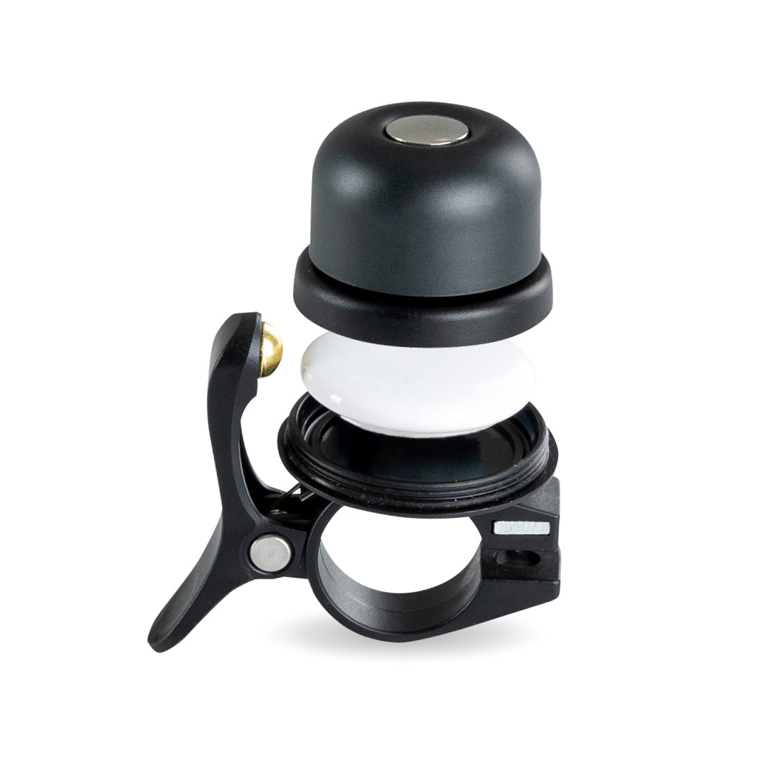 lectric ebikes handlebar bell with airtag attached