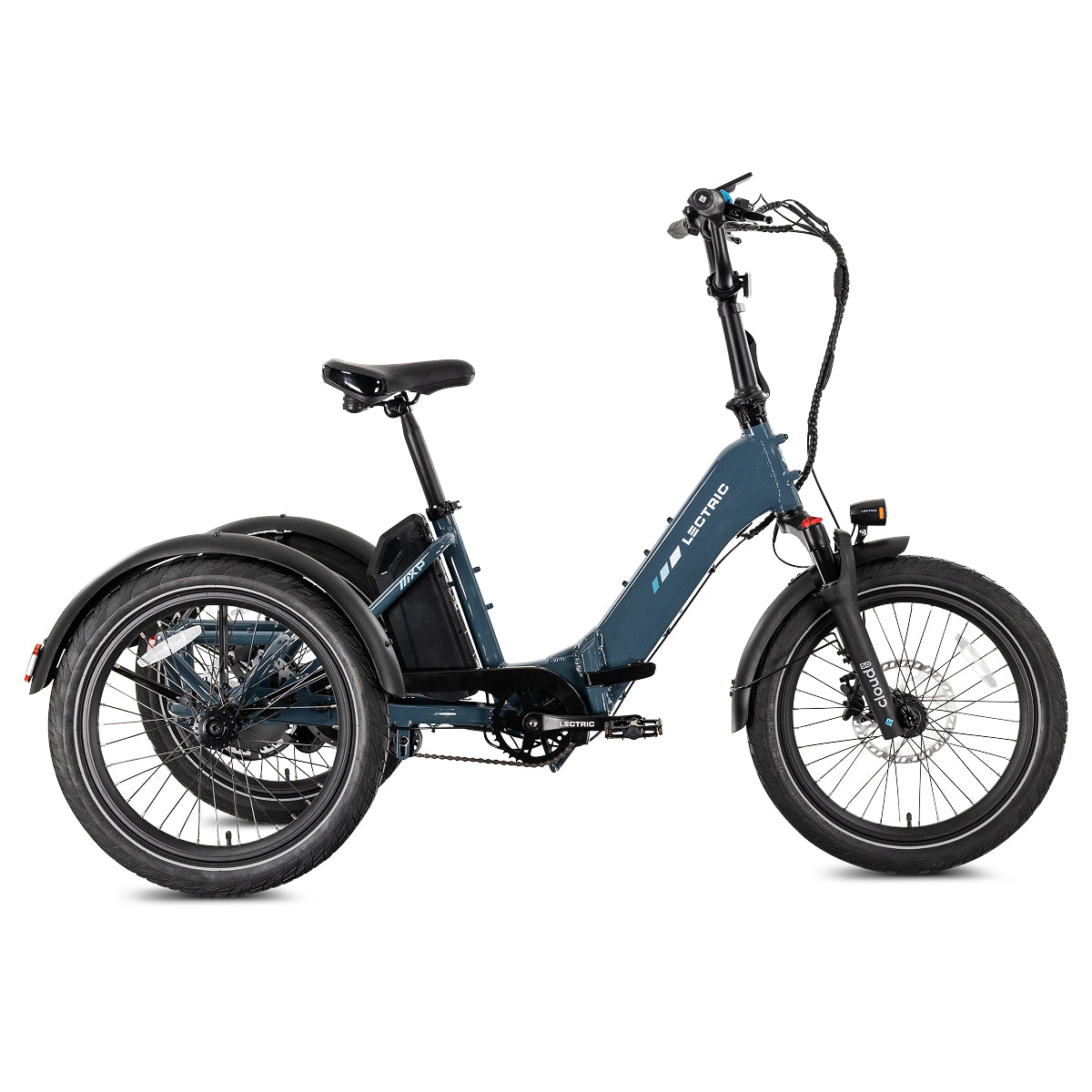 XP Trike2 750 Dusk Blue Long-Range Electric Tricycle | Lectric eBikes®