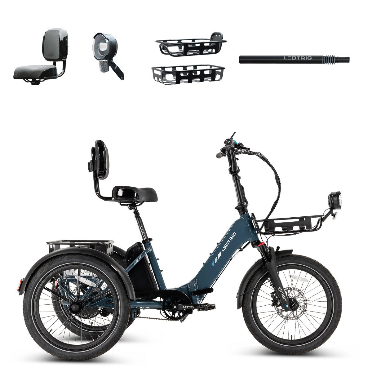 XP Trike2 750 Dusk Blue + FREE Cargo Package, Support Seat, Elite Headlight, Suspension Seat Post ($455 Value)