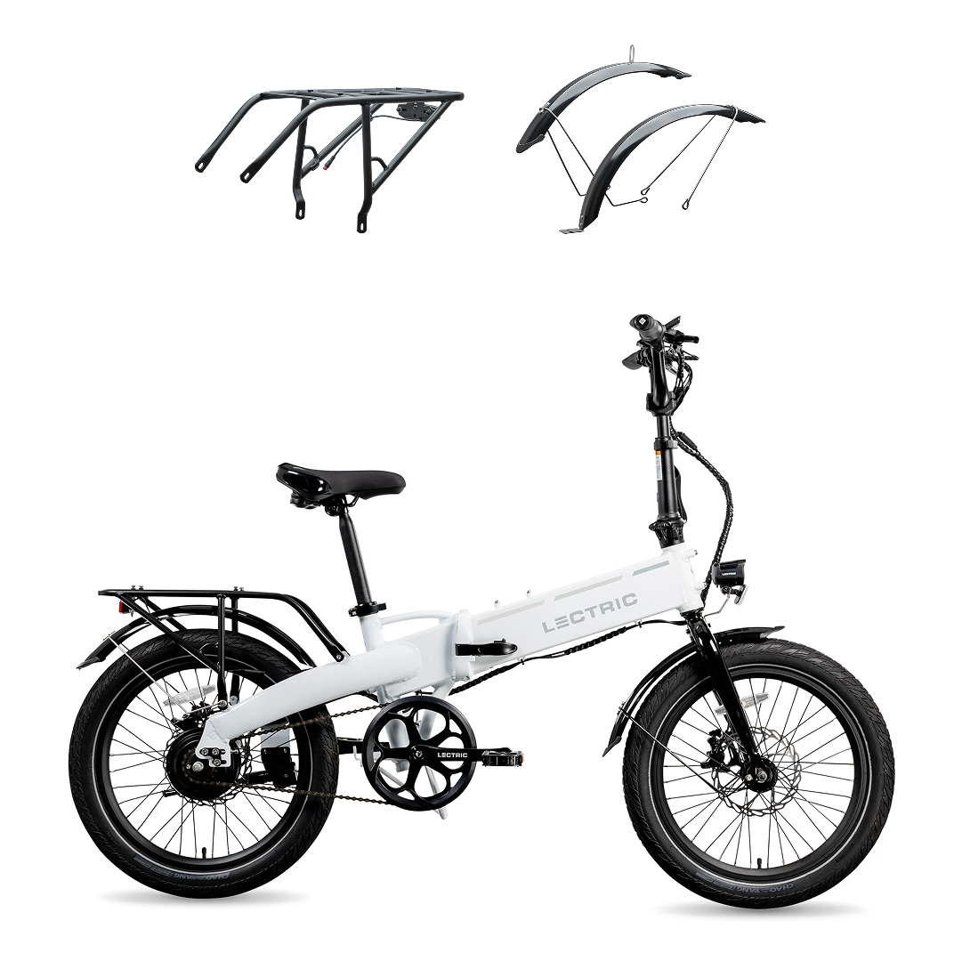 White foldable discount bike