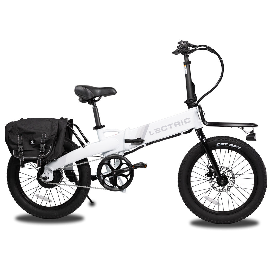 Arctic White XP Lite Carry Pack, Pannier Back, Rear Rack, Front Frack, on white