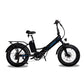 Lectric Black XPremium ebike ith a comfort package (giant seat and suspension seat post) upgrade installed on bike