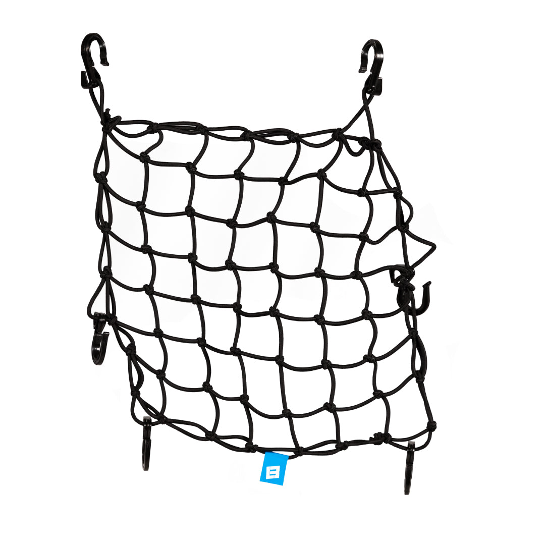 cargo net for ebike on white background 