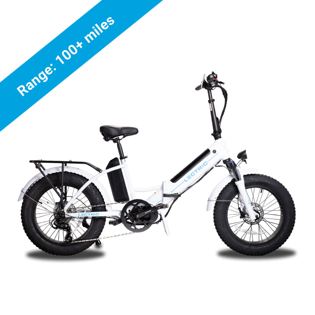 Stock Image of Single Battery White XPremium with standard seat and post
