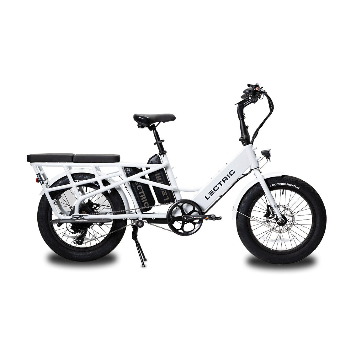 Lectric XPedition ebike with essentials package mounted