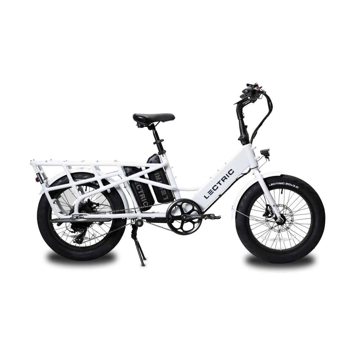 Lectric XPedition ebike with running boards mounted