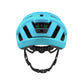 back view of a blue lazer helmet that is clipped and is on a white background