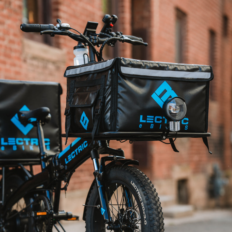lectric ebike with insulated food box mounted